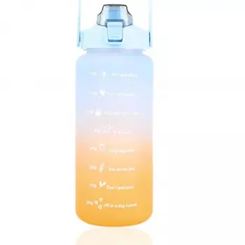 Extralink motivējoša ūdens pudele, 2000 ml sporta ūdens pudele, zili oranža, BUT-993