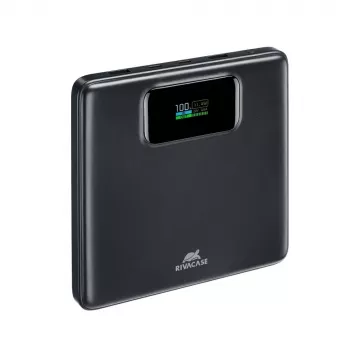 Ārējais akumulators Rivacase VA1090 — 20000 mAh, 77 Wh, kopējā izejas jauda 100 W, 440 g