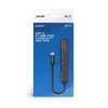 USB 3.0 4-portu saskarnes centrmezgls SAVIO AK-71 ar USB-C resursdatora pieslēgvietu, 5000 Mbit/s, 2 gadu garantija