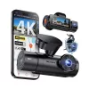 Automašīnas videoreģistrators VANTRUE N4 PRO S 3 kanālu (priekšējais + salona + aizmugurējais), 3840x2160, F/1.8, Wi‑Fi, GPS, 3,19 collu displejs