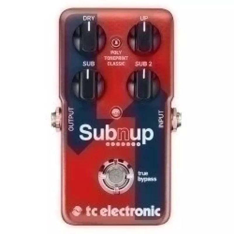 Polifonisks toņa augstuma mainītājs un oktāvas pedālis TC Electronic Sub 'N' Up (modelis 000-DDQ00-00010)