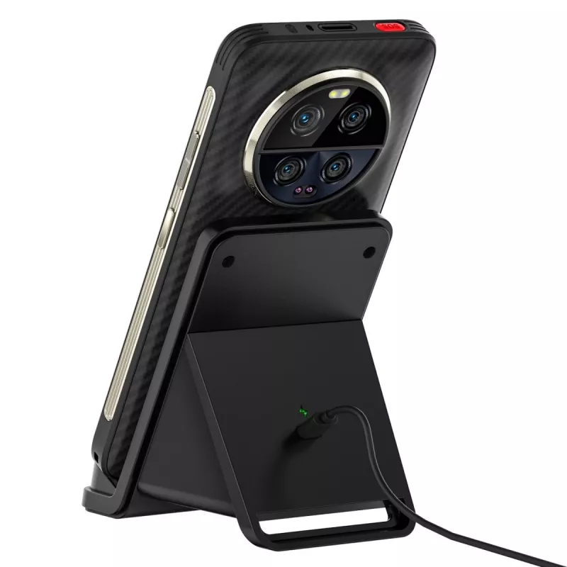 UleFone iekštelpu viedtālruņa lādētājs WCS01 — 50 W USB Type-C, bezvadu ātrā uzlāde, melns