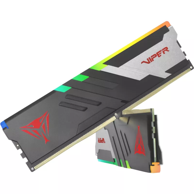 Patriot Viper Venom RGB PVVR532G720C34K DDR5-7200 32 GB (2x 16 GB) CL34 operatīvās atmiņas komplekts, Intel XMP 3.0, melns