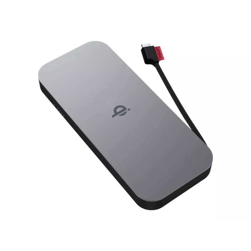 Lenovo 40ALLG1WWW ārējais akumulators litija jonu (Li-Ion) 10000 mAh bezvadu uzlāde melns
