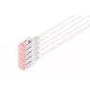 Tīkla kabelis Digitus CAT 6 U/FTP plāns plāksteru vads RJ-45 Cat6 10m pelēks