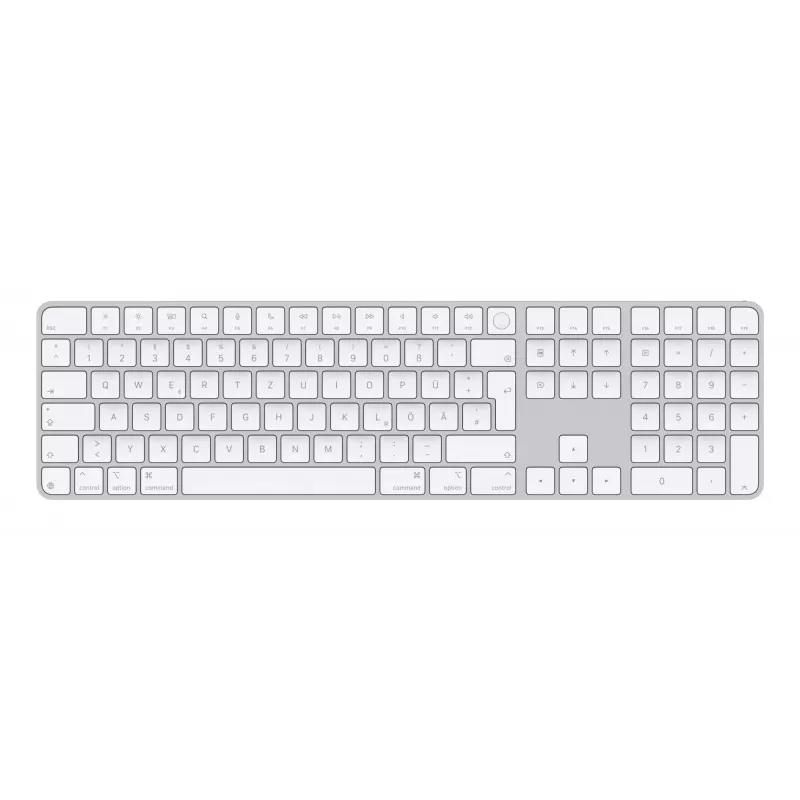 tastatūra Apple Magic MXK73D/A Universal USB + Bluetooth QWERTZ German balta