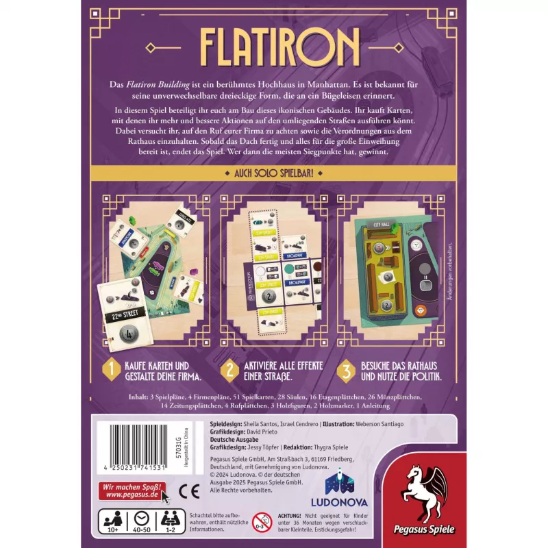 Flatiron, galda spēle