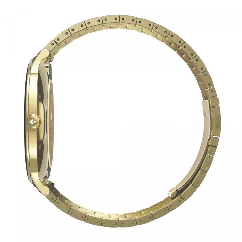 Viedpulkstenis Garett Verona 2 Gold Steel ar Bluetooth un sirdsdarbības monitoru