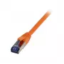 komutācijas kabelis RJ45 - CAT6A 500Mhz - 0,5m - oranžs - S-STP(S/FTP) - TPE/LSZH(Superflex) - AWG26 - Syner