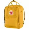 Mugursoma Fjällräven Kanken Laptop 13 inch — Ikdienas pilsētas mugursoma, dzeltena, 250×160×350 mm, poliamīds/PP/vinils