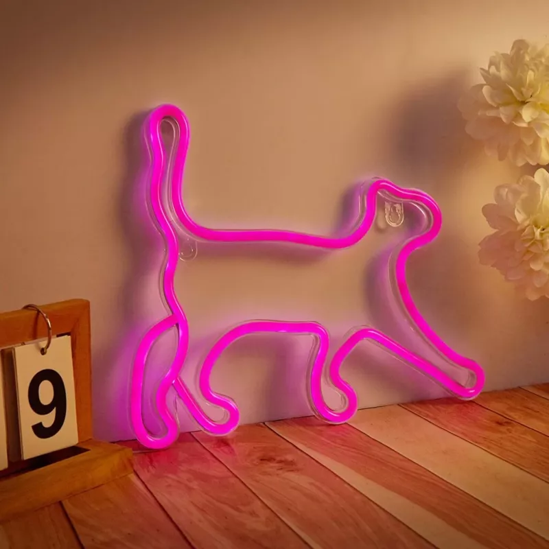 Dekoratīva LED gaisma neona stilā MANTA SNL70PK Style Neon Lights CAT 2 rozā (modelis SNL70PK)