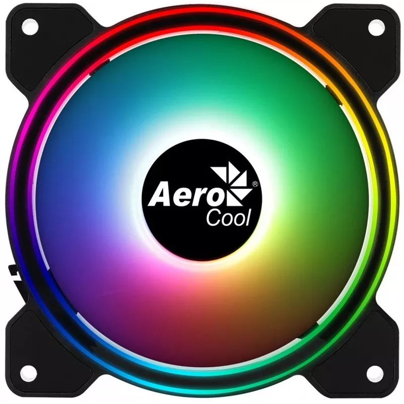 AEROCOOL 120 mm korpusa ventilators Saturn 12F ARGB, 120x25 mm, 12 V, PWM, 1000 RPM, 35,8 CFM, 19,6 dB