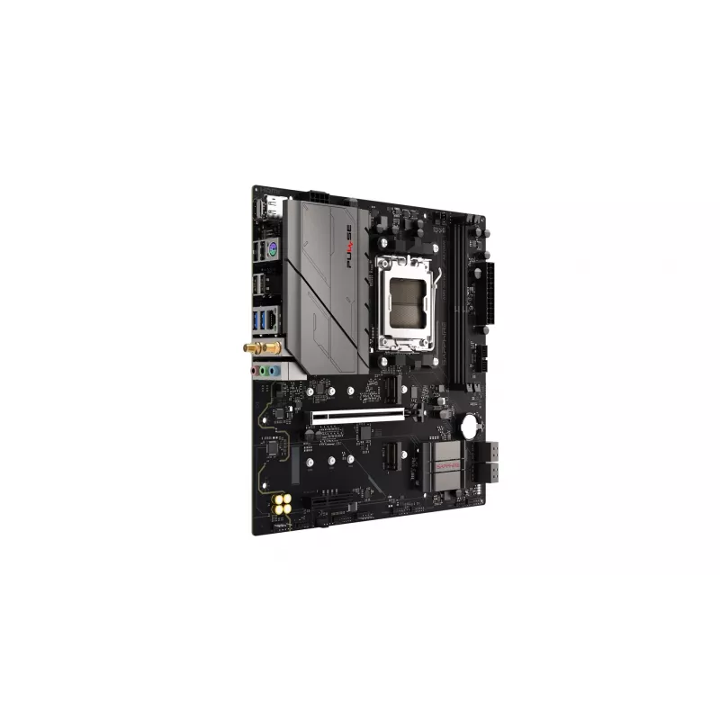 Mātesplate Sapphire PULSE A620AM (microATX) Socket AM5, AMD A620A, DDR5, 2x DIMM, 64 GB, 2x M.2, Gigabit LAN