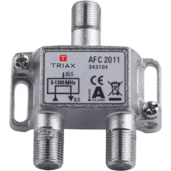 Triax AFC 2011 - RF-Splitter - F-Plug (W) to F-Plug (W) - 110 dB (343104)