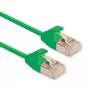 ROLINE U/FTP DataCenter komutācijas kabelis Cat.6A (EA klase), LSOH, plāns, zaļš, 2 m (21.15.3335)