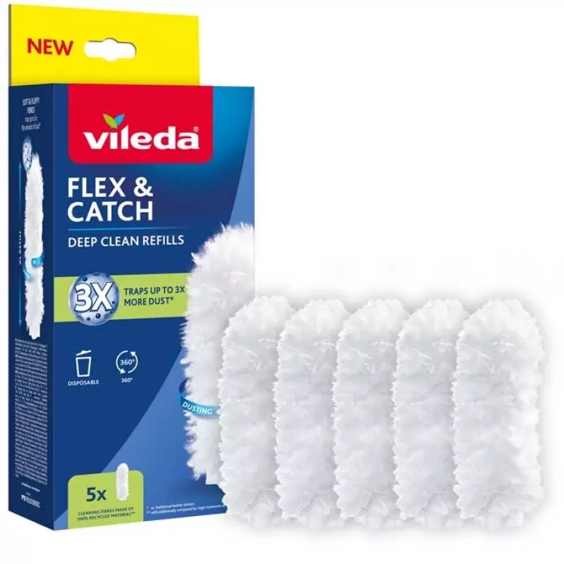 Putekļu slotiņas uzpildes VILEDA Flex&Catch 177664 - 5 rezerves ieliktņi