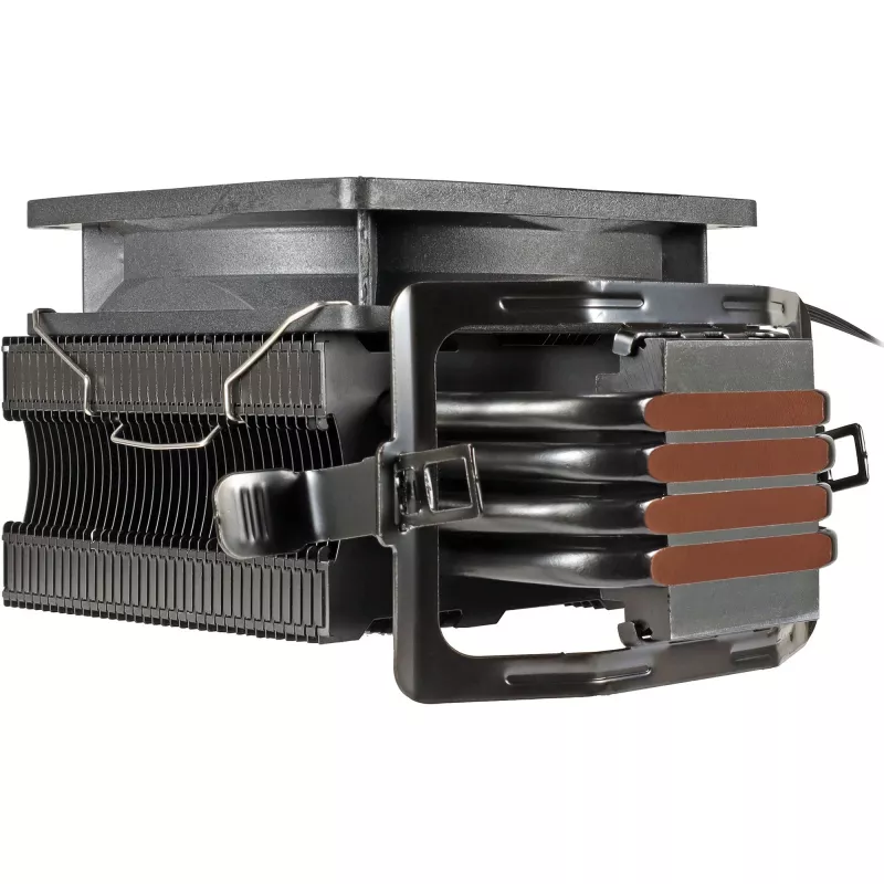 Gaisa dzesētājs INTER-TECH 4P90 Bulk, 92 mm hidrauliskais ventilators, 125 W TDP, saderīgs ar AM5/AM4/AM3 un LGA 1700/1200/115x/775