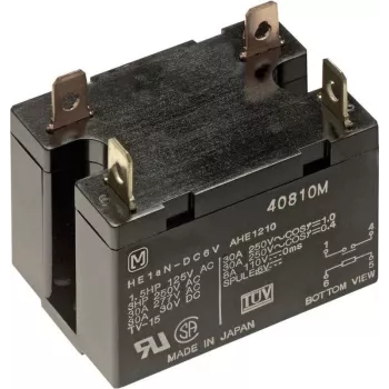 Panasonic PCB relejs 12 V/DC 30 A 1 parasti atvērts kontakts HE1AN12 1 gab. (HE1AN12)