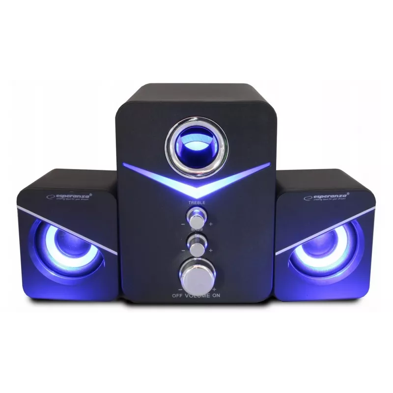 Esperanza EP153 USB 2.1 skaļruņu komplekts 6 W Melns