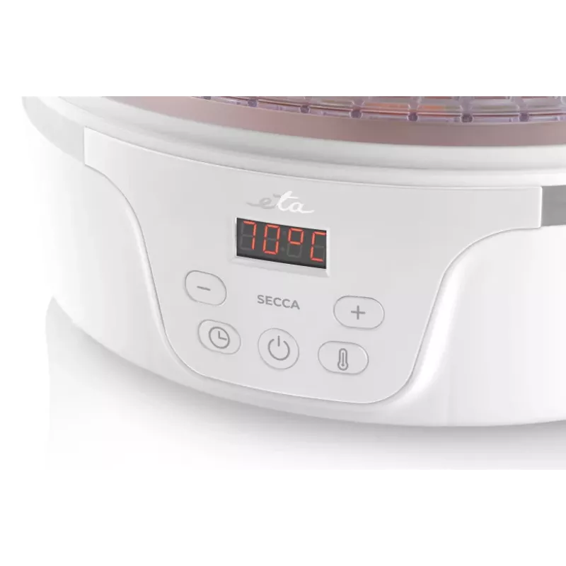 Pārtikas žāvētājs ETA Eta SECCA Transparent balta 380 W, LED displejs, 24 h taimeris, 300×300×220 mm