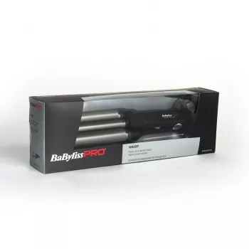Lokšķēres BaByliss PRO TRIPPLE WAVER — 125 W, melnas, 2,7 m vads