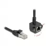Tīkla kabelis DeLOCK 81097 RJ-45 Cat6 1 m Melns