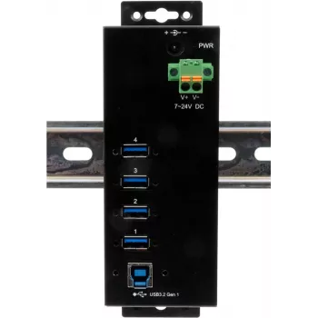 USB centrmezgls Exsys EX-1505HMVS 4 portu USB 3.2 Gen 1 ar 15 kV ESD aizsardzību