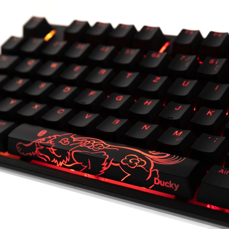 Ducky One 2 RGB TKL tastatūra spēlēm, USB, vācu, melna