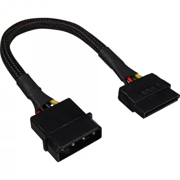 SATA barošanas adaptera kabelis Sharkoon 15 cm — adapteris SATA barošanas pieslēgumiem