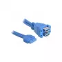 USB kabelis DeLOCK 82942 USB 3.2 Gen 1 0,45 m Zils