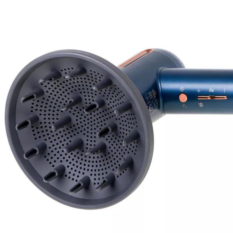 Adler matu žāvētājs | AD 2271 SUPERSPEED | 1500 W | Temperatūras iestatījumu skaits 6 | Jonizācijas funkcija | Difuzora uzgalis | Zila