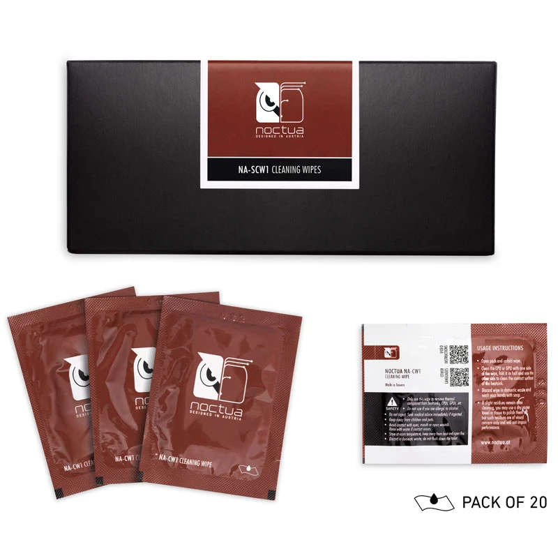 Virsmas sagatavošanas salvete Noctua NA-SCW1, 20 gab., 150×120 mm