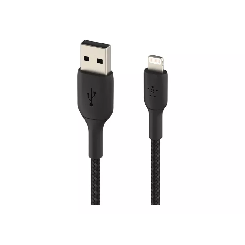 Pīts USB–Lightning kabelis 15 cm melns