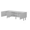TV skapis Cama LUCCA 3D 165×40×59 cm, balts, skaidu plātnes virsma