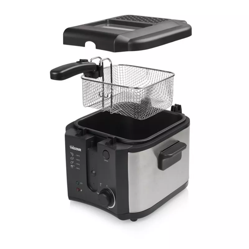 Tristar fritieris | FR-6878 | Jauda 1600 W | Tilpums 2,5 L | Melns