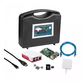 Siwa Raspberry PI4B - 8GB - Pilns komplekts ar sarkanu / baltu korpusu (SI-RPI4B-FULL8GB)