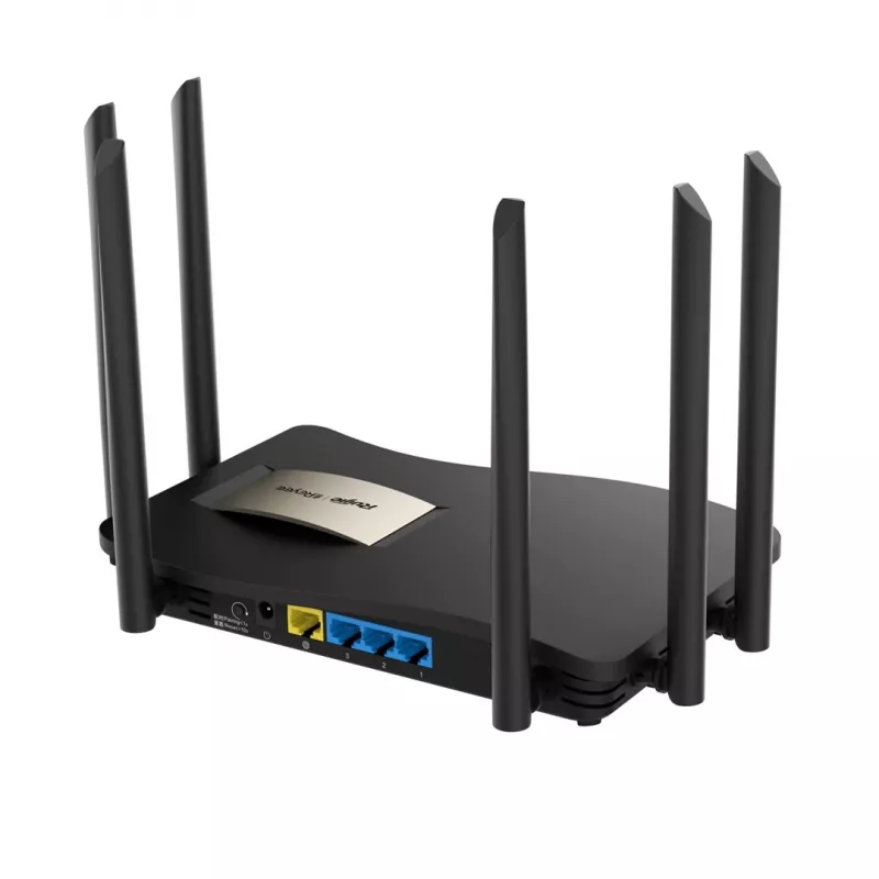 Galddatora maršrutētājs RUIJIE RG-EW1200G PRO divjoslu Wi‑Fi 5, 1300 Mbps, 6 ārējās antenas, 4 Gigabit LAN porti