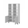 Shelving unit PAFOS 100x40x176.5 cm balts matēts