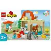 Konstrukciju rotaļlieta LEGO DUPLO Lauku dzīvnieku aprūpes komplekts 10416 — 74 gabali, 2 minifigūras, vecumam no 2 gadiem