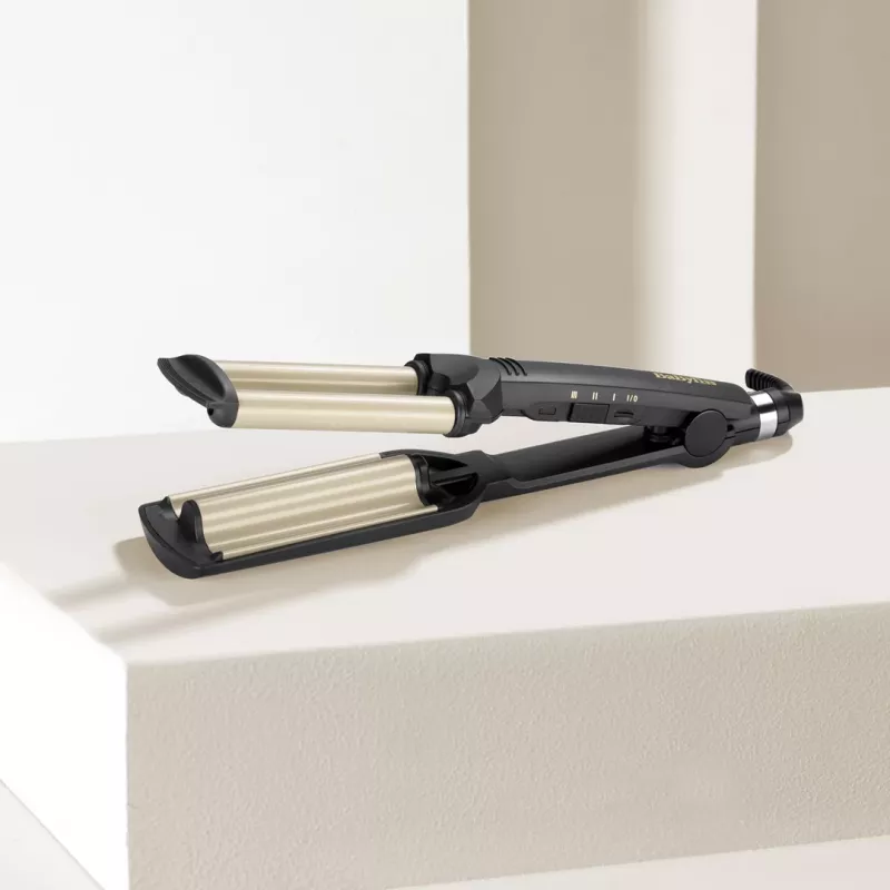 BaByliss C260E EasyWaves teksturējošais gludeklis Warm Black, Silver 70.9 (1.8 m)