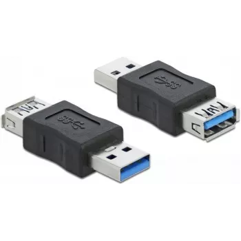 Kabeļa savienotāju adapteris DeLOCK 66497 USB 3.0 Melns