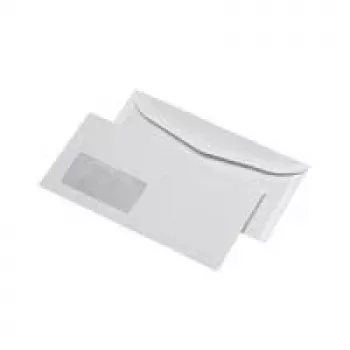 Aploksne MAILmedia 20233/0 C6/5 Balta 114 x 229 mm ar lodziņu