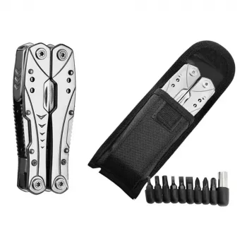 Extralink Multitool, Pocket Knife 23-in-1, with Case, Silver