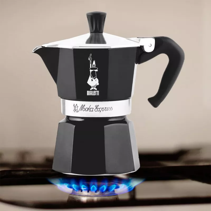 Bialetti Moka Express Moka katliņš Melns