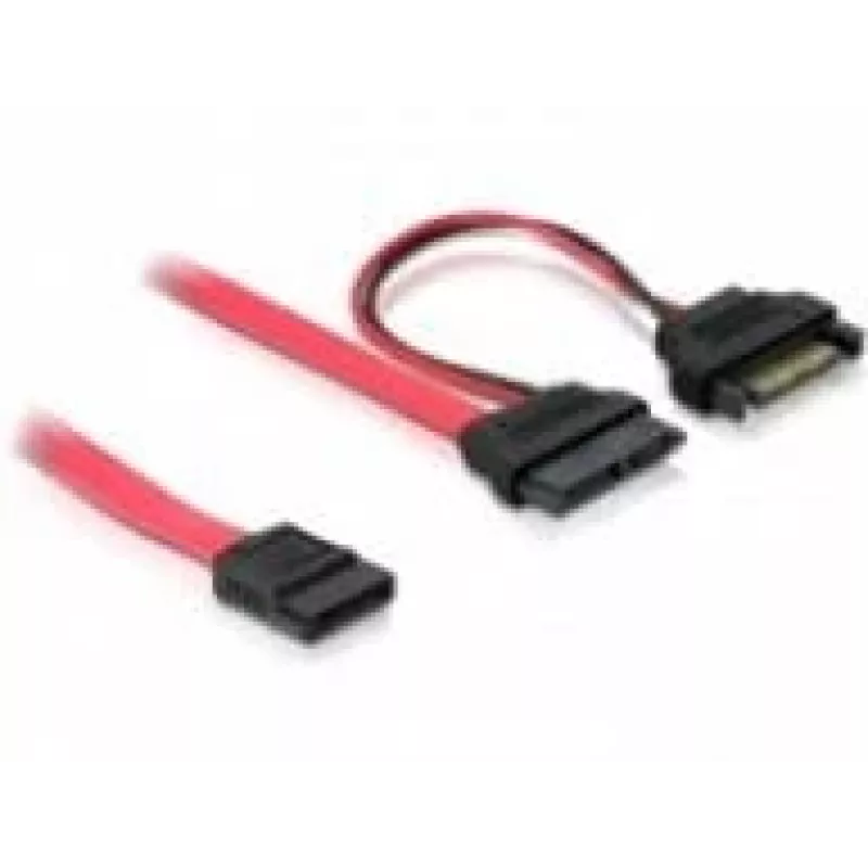 SATA kabelis DeLOCK 84418 0,5 m sarkans