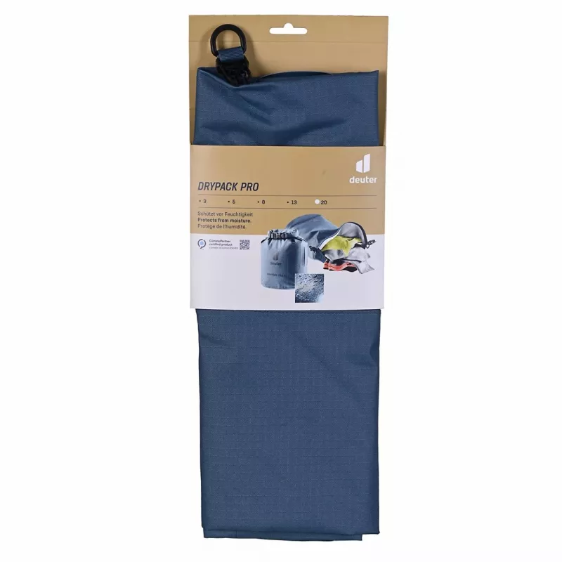 Ūdensnecaurlaidīgs maiss DEUTER Drypack Pro 20 — 20 L ietilpība, rullējama augšdaļa, metinātas šuves
