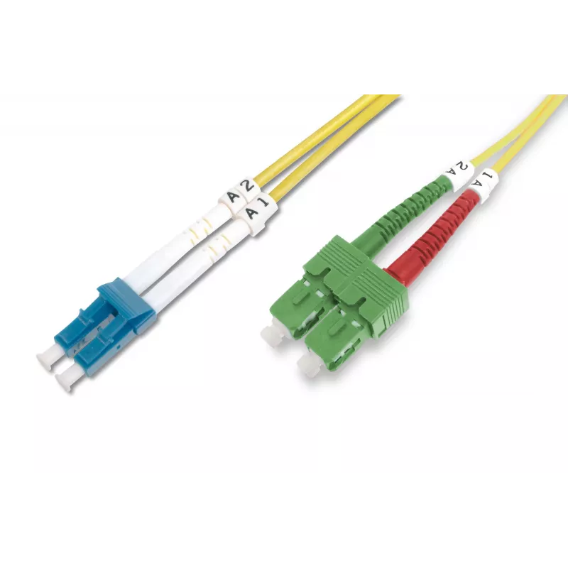 Optisko šķiedru patch vads SC APC uz LC PC Digitus DK-292SCA3LC-01 1m
