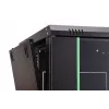 Pie sienas stiprināms 19 collu plaukta skapis DIGITUS Dynamic-N DN-37103 — 7U, 600x600 mm, IP20, nekomplektēts, melns