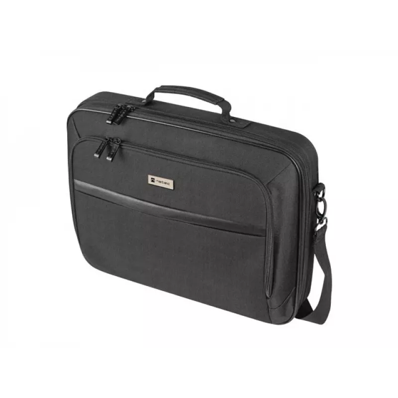 Portfelis NATEC Boxer Lite 39,6 cm (15,6 collas) – poliesters, 2 nodalījumi, plecu siksna, 410×305×65 mm, 750 g