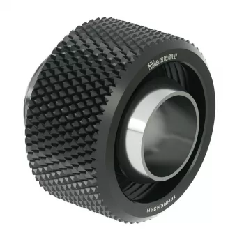 Barrow kompresijas savienotājs - 16/10mm, melns